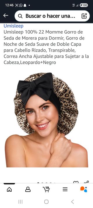 Gorro de seda Umisleep 22 Momme