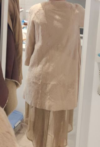 Abrigo Amaya Arzuaga piel beige T.36