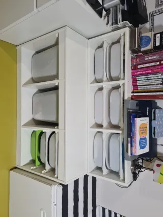 Mueble Almacenaje Infantil Blanco+ Estantería opc