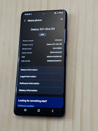 Samsung Galaxy S21 Ultra 5G 128GB Negro