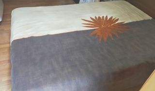 2 Fundas Nórdico Cama 1.50 Beige/Naranja