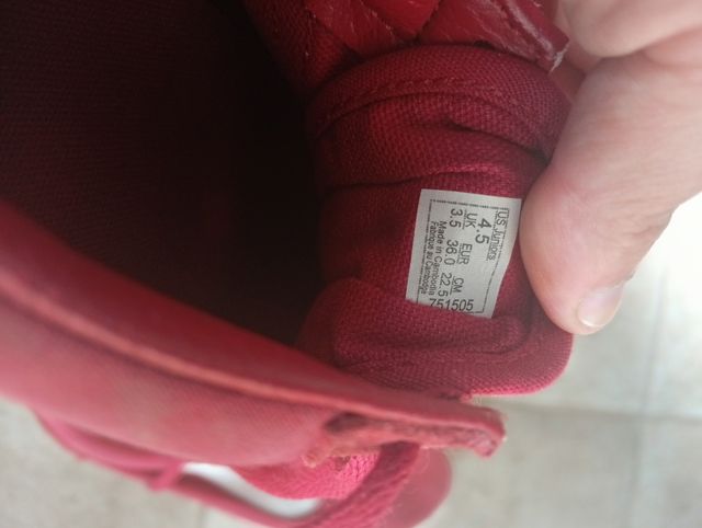 Tenis Vans Rojos Checkerboard