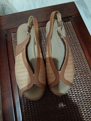 Zapatos Pikolinos Beige y Marrón Mujer