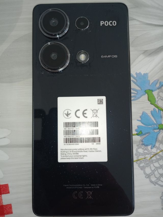 Xiaomi Poco Negro 64MP OIS