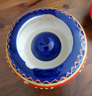 Lote cerámica pintada a mano