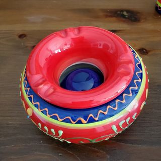 Lote cerámica pintada a mano