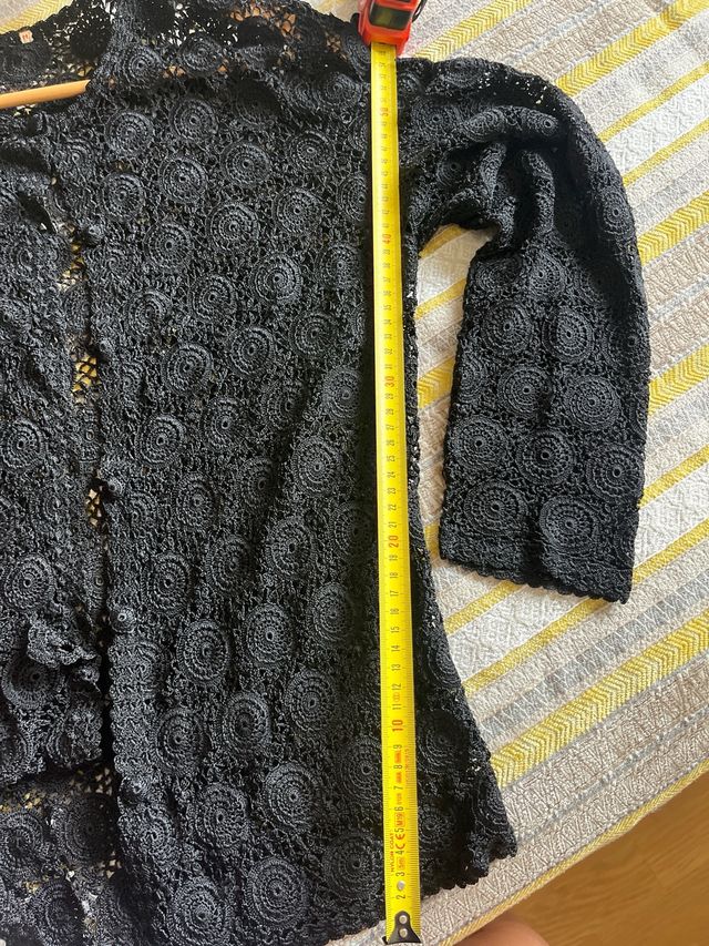 Chaqueta Perle Negra Encaje