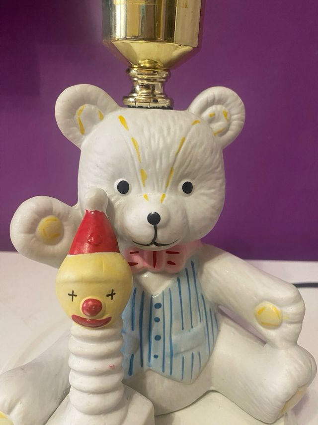 Lámpara infantil oso con payaso