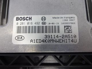 Centralita del motor KIA 0281016492 391142A510 39114-2A510