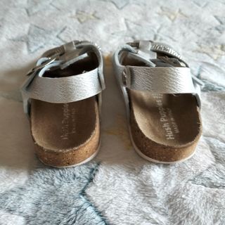 Sandalias bio niña plateadas talla 27