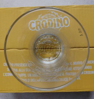 Sei bicchieri originali Crodino nuovi