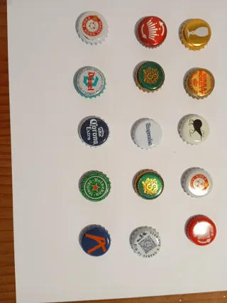 Lote 15 chapas cerveza europeas