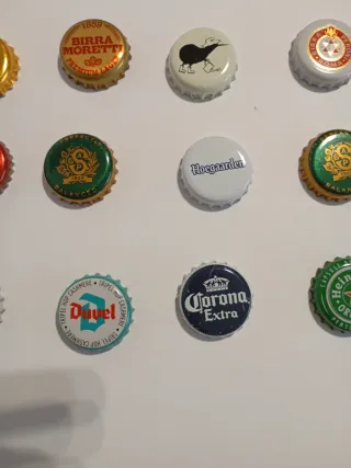 Lote 15 chapas cerveza europeas