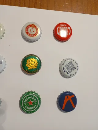 Lote 15 chapas cerveza europeas