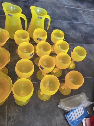 Jarras y vasos de Cristal