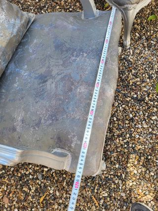 2 Sillones Vintage Tapizados Tela y Madera.