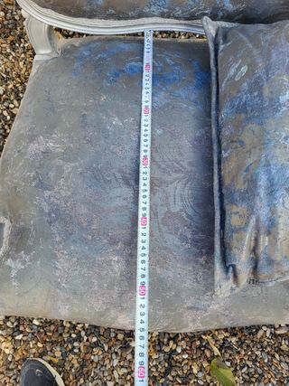 2 Sillones Vintage Tapizados Tela y Madera.