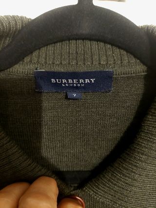 Chaqueta Burberry Verde Talla 7 (46)