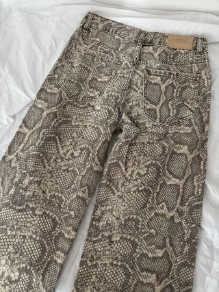 Zara Kids Jeans Estampado Serpiente Rectos