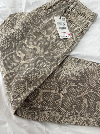 Zara Kids Jeans Estampado Serpiente Rectos