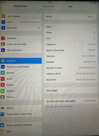 Apple iPad Argento