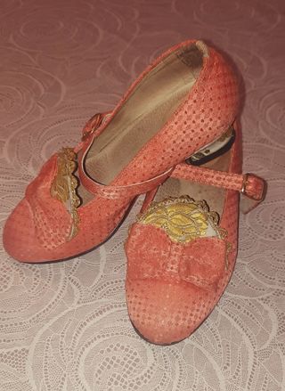 Zapatos Fallera Niña Naranja Talla 30