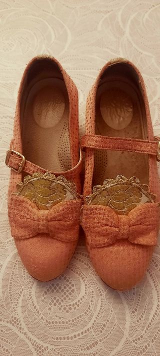 Zapatos Fallera Niña Naranja Talla 30