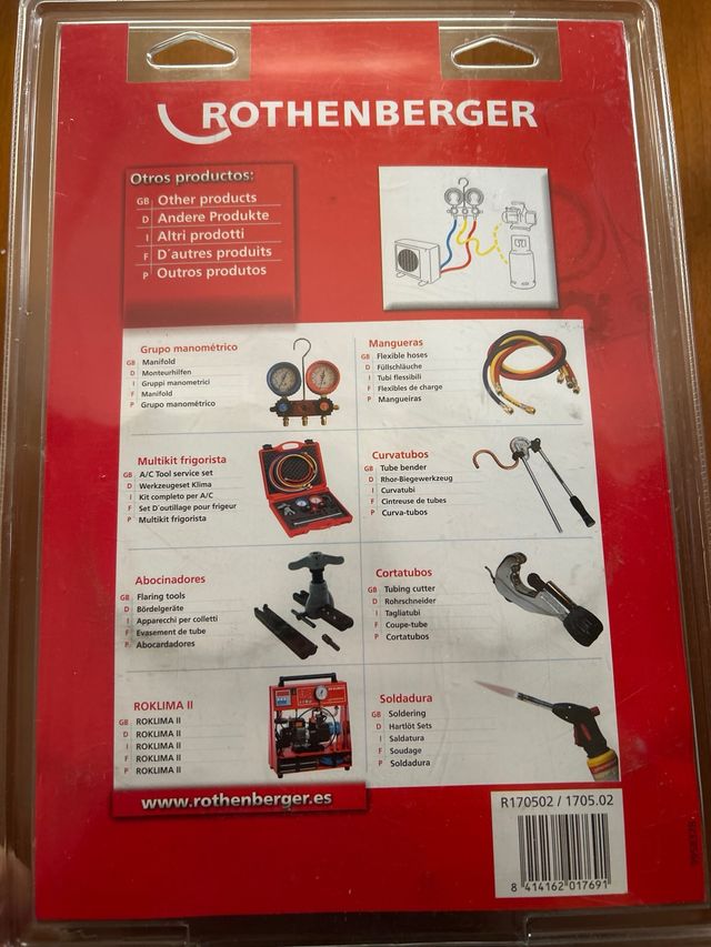 Manómetro Rothenberger 4 vías R22 R407C