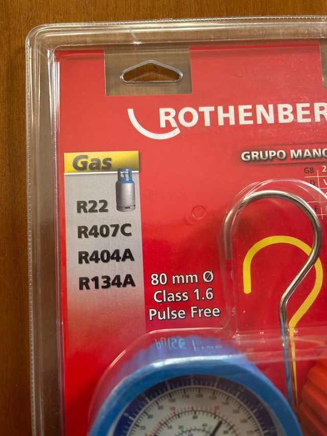 Manómetro Rothenberger 4 vías R22 R407C