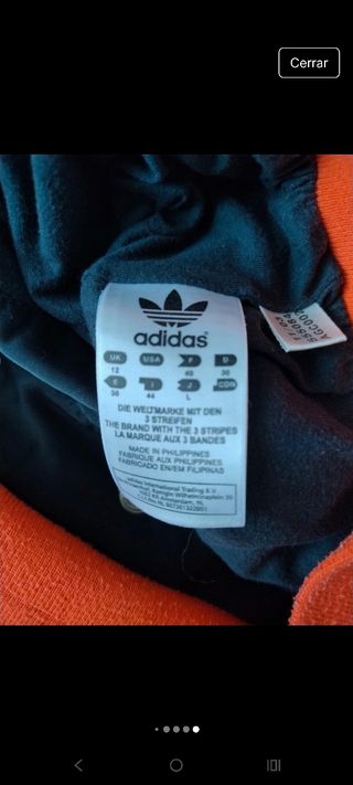 Chaqueta Adidas Bomber Corta Roja Negra