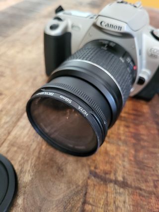 Cámara Canon EOS 300 Plata y Negra