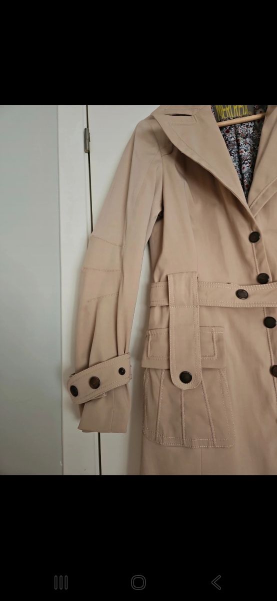 Gabardina Mercredi Beige Talla M