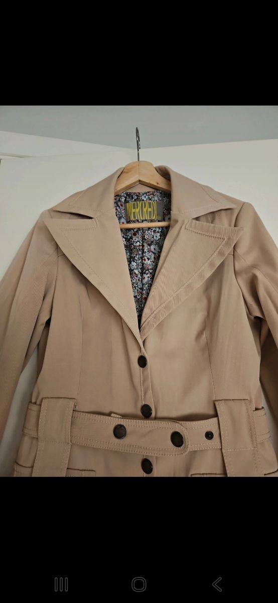 Gabardina Mercredi Beige Talla M