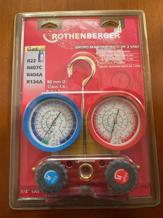Manómetro ROTHENBERGER 2 vías R22 R407C