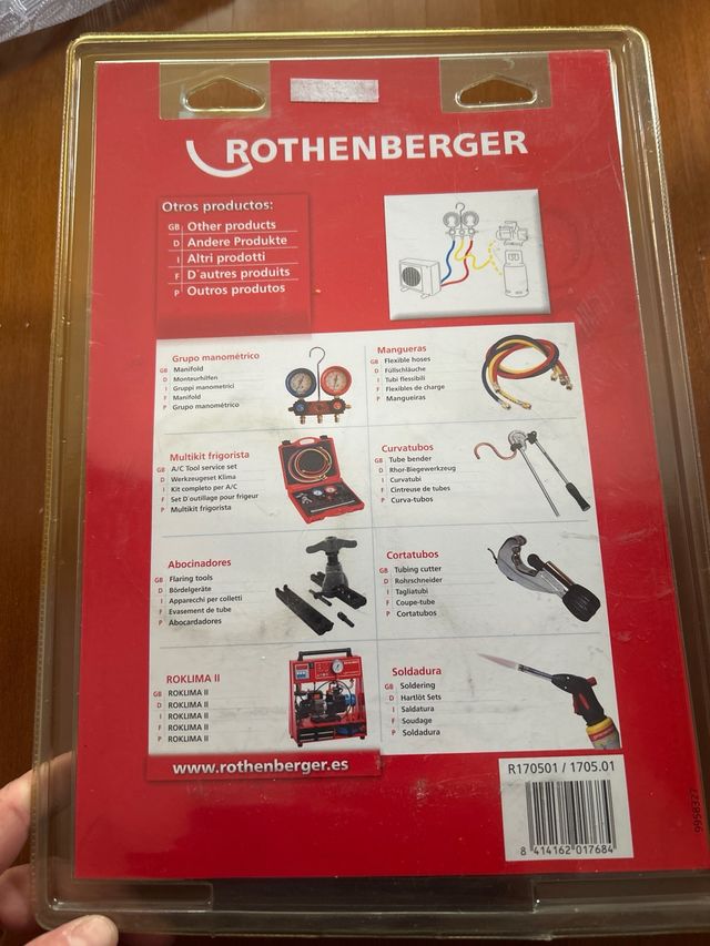 Manómetro ROTHENBERGER 2 vías R22 R407C