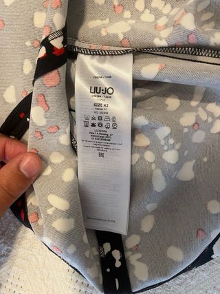 Vestido Liu Jo evasé estampado negro