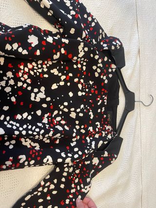 Vestido Liu Jo evasé estampado negro