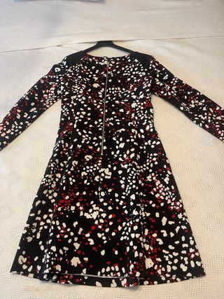 Vestido Liu Jo evasé estampado negro