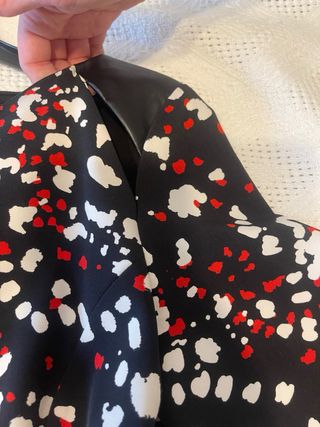 Vestido Liu Jo evasé estampado negro