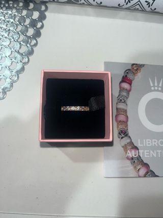 Anillo Pandora Oro y Plata
