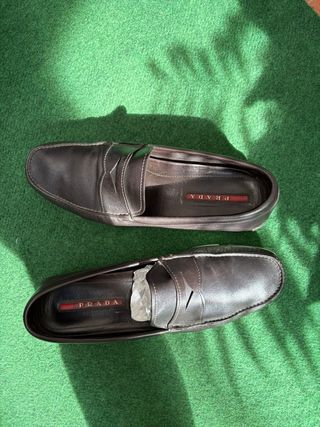 Mocasines Prada Marrones Hombre