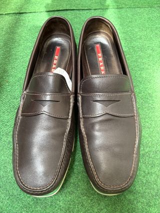 Mocasines Prada Marrones Hombre
