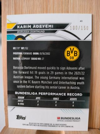 Cromo Karim Adeyemi Borussia Dortmund 2022-23