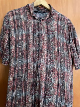Camisa estampada manga corta