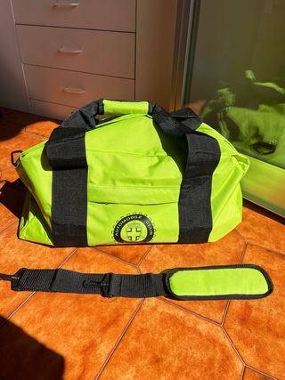 Borsone da viaggio/ginnastica verde con tracolla