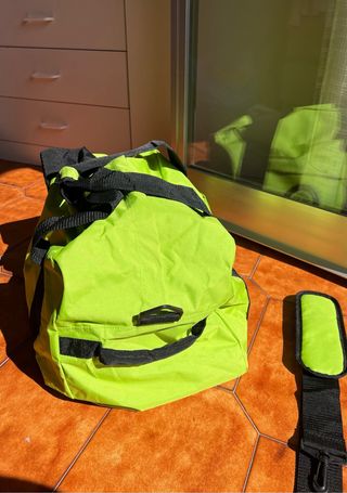 Borsone da viaggio/ginnastica verde con tracolla