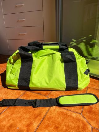 Borsone da viaggio/ginnastica verde con tracolla