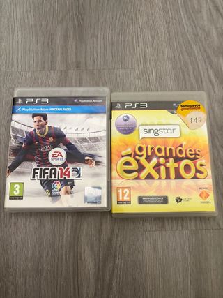 Juegos PS3 FIFA 14 y Singstar Grandes Éxitos