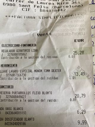 Regulador de luz blanco