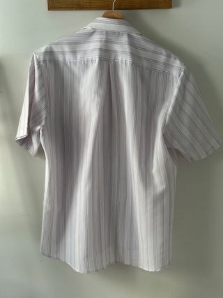 Camisa Vintage Rayas Lavanda